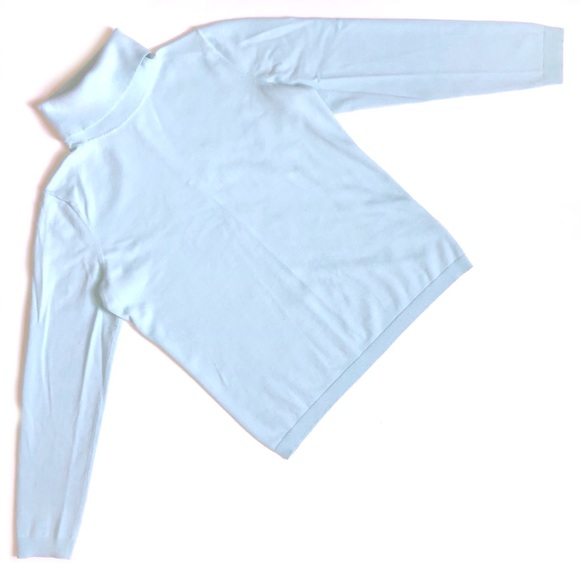 Talbots Light Blue Turtleneck Sweater SP Small Petite PS - Picture 1 of 11